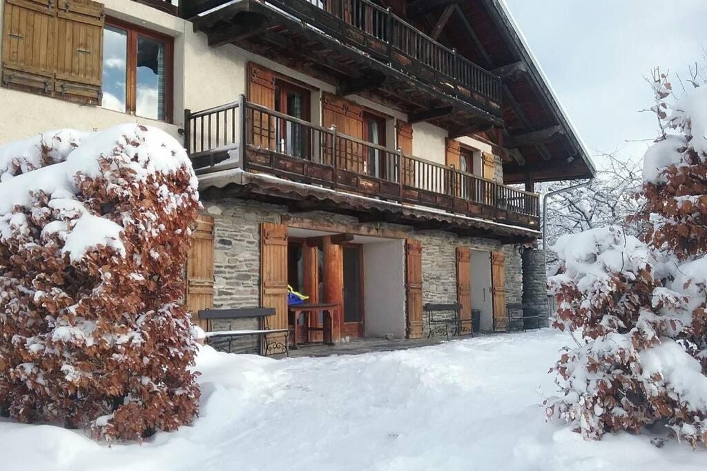 Paisible Chalet Montagne Avec Option Jacuzzi Seez Bagian luar foto
