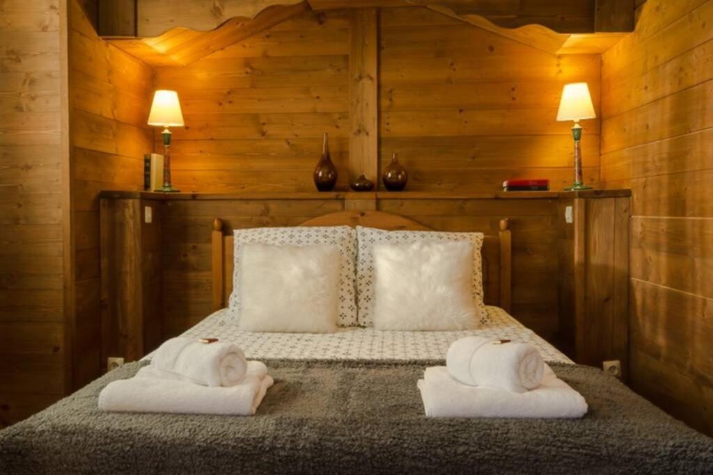 Paisible Chalet Montagne Avec Option Jacuzzi Seez Bagian luar foto